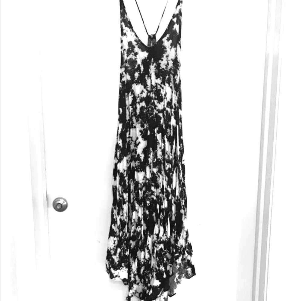 Linen asymmetrical dress